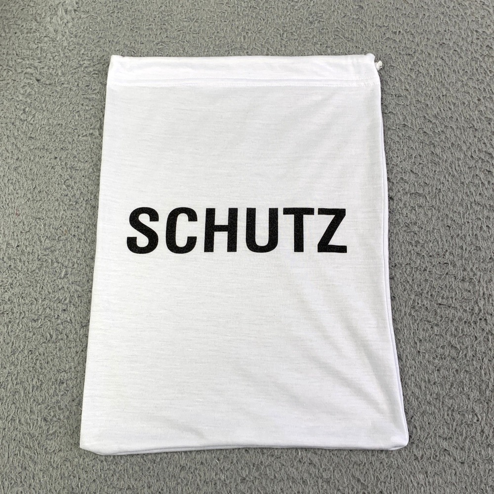SCHUTZ Shoe White Dust Bag Size 14x10 Dustbag Schutz Travel Storage